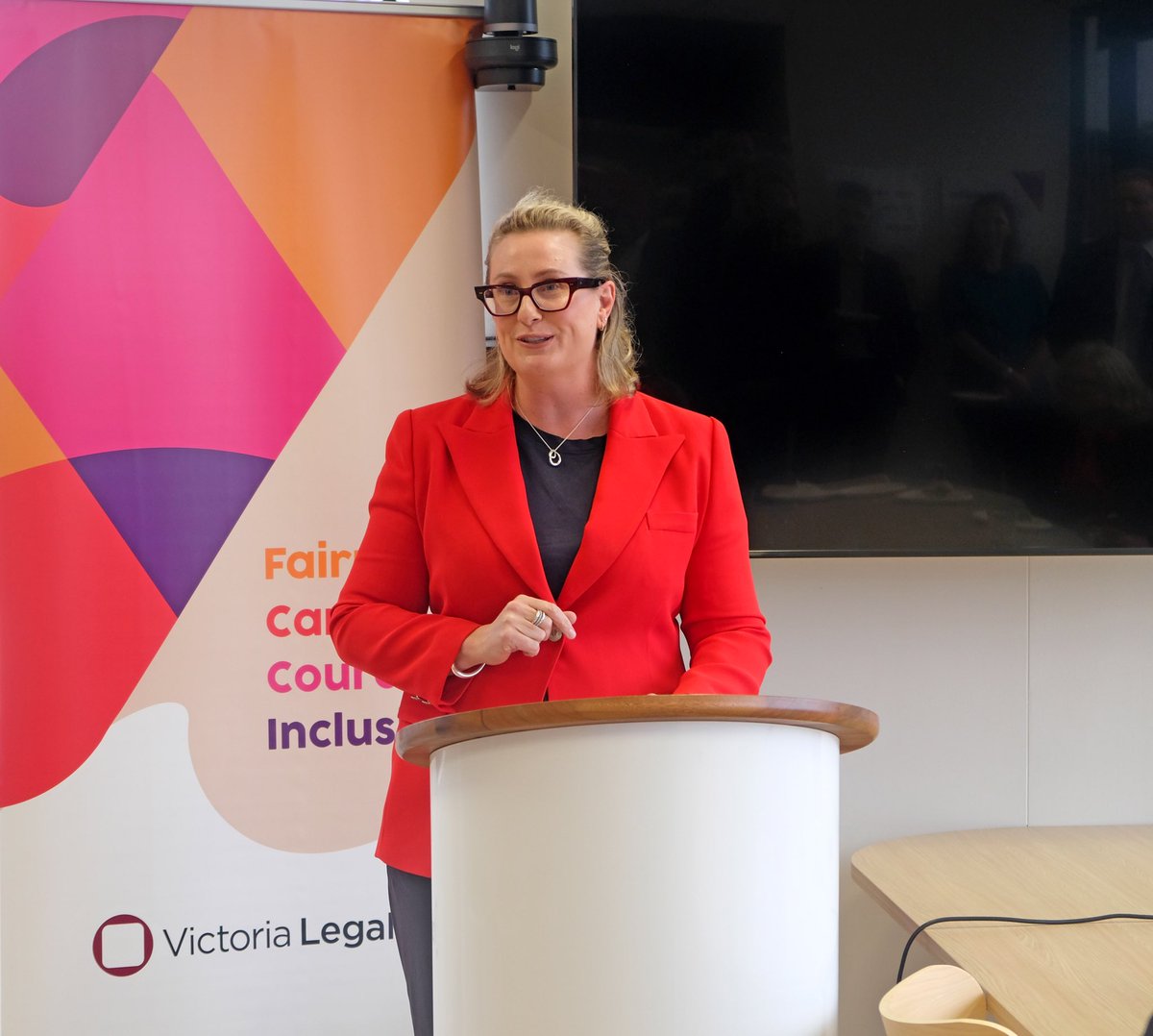 As someone who always dreamed about becoming a criminal law barrister, it was an honour to open the new Sunshine office of <a href="/VicLegalAid/">Victoria Legal Aid</a> today on behalf of <a href="/JaclynSymes/">Jaclyn Symes</a>. This is an office staff can feel proud of, safe in &amp; provide the best legal support folks in #melbswest  need.