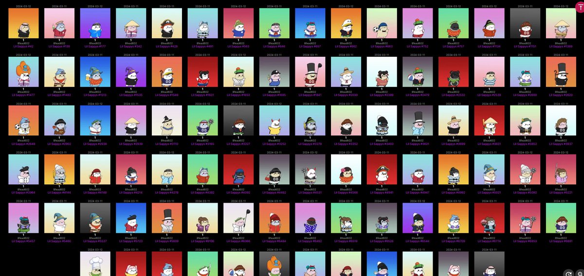 Congrats to the @LilSappys team for successfully minting out.

Cardano OGs fudded and called it a scam, yet it has done more volume in 12 hours than every other collection has done in a month. 

I bought 100. They are going to flip everything on cardano and it will be hilarious.