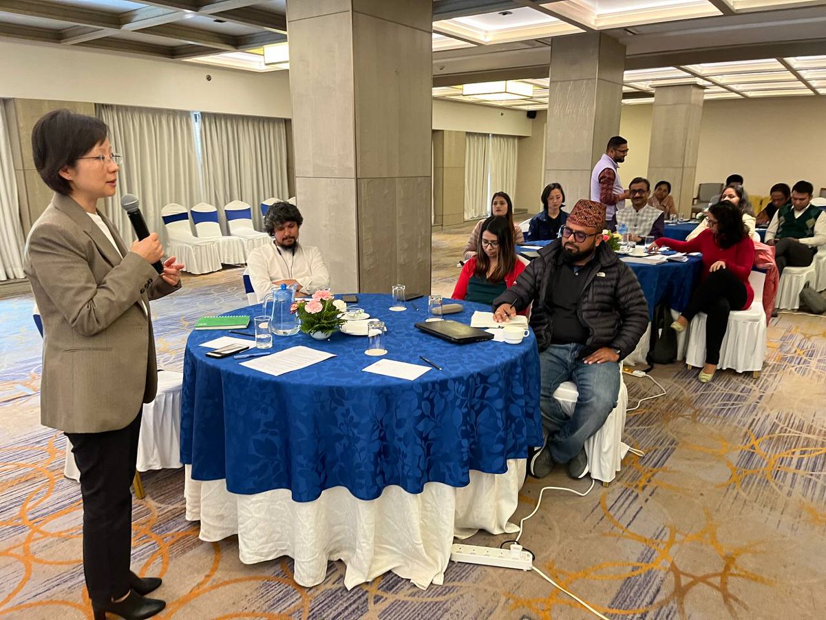 Tripti Rai, Country Director, Oxfam Nepal inaugurating @CANSouthAsia and Climate Action Network South East Asia Climate Finance Capacity Building Workshop in Kathmandu, Nepal.