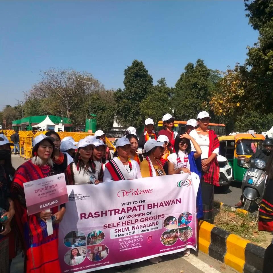 Nagaland SHG participants interviewed by Delhi based media houses during Amrit Udyan at New Delhi #amritudyan2024💐🌺🌱☘️ @mygovnagaland #nsrlm @DAY_NRLM @MoRD_GoI