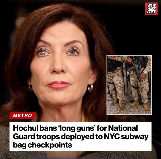 WallStreetMav's tweet photo. New York went from "defund the police" to a third world country with military in their subways. Oh liberals, you truly are special people.

🤡🌎 https://t.co/UqXecxUPUU
