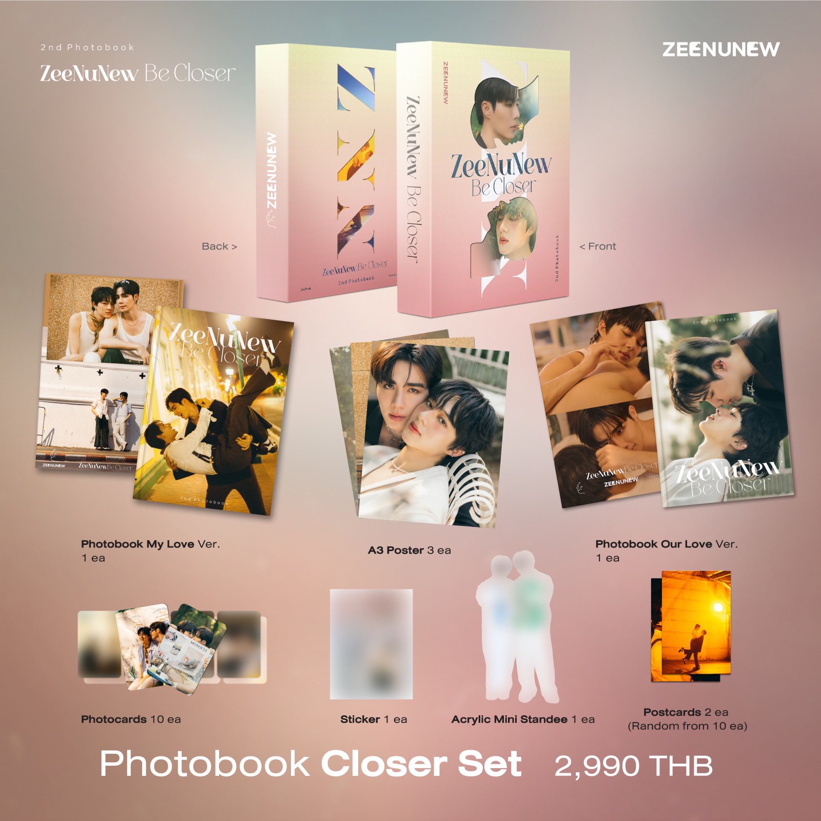 New ZeeNunew 3rd photobook boxset official original