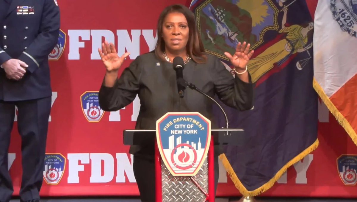 JimBobW49's tweet image. SATIRE SATIRE SATIRE “BABYLON BEE”
SATIRE SATIRE SATIRE SATIRE. 

“Letitia James Issues $355 Million Fine To Firefighters For Booing Her”   

NEW YORK, NY — After being viciously booed at an FDNY promotion ceremony last week, New York AG Letitia James has announced she will be…