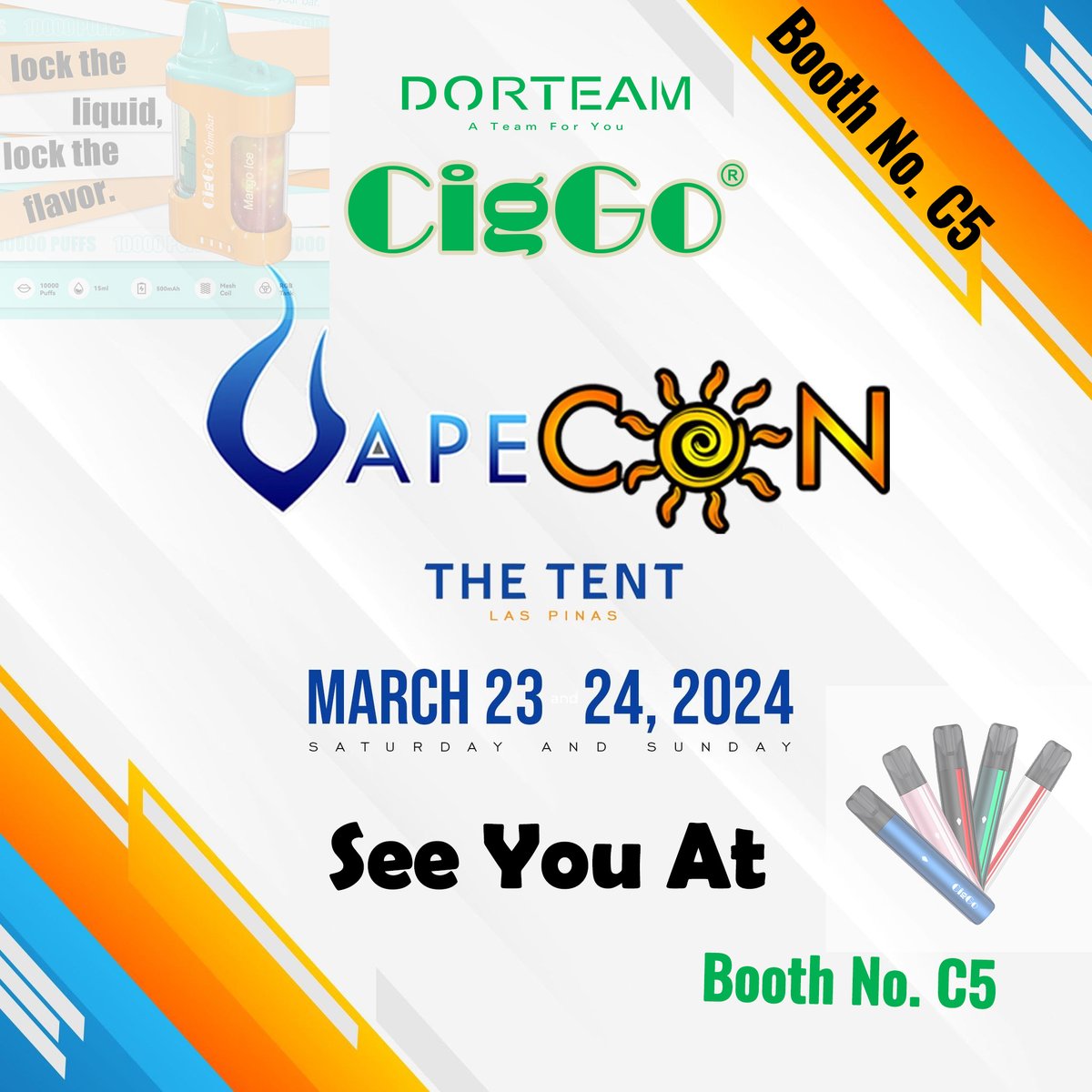 lancy_zhang's tweet photo. Any one will go to VapeCon Manila 2024 vape show in Philippines?

The Tent Las Pinas. Vapecon Manila 2024
Manila International Vape Expo (MIVEX)
Booth No.: C5

#vapecon #manila #vape #vapephilippines #vapemanila #vapedistribution #vapewholesale #vapefactory #vapeoem https://t.co/UZ4EMt7WSa