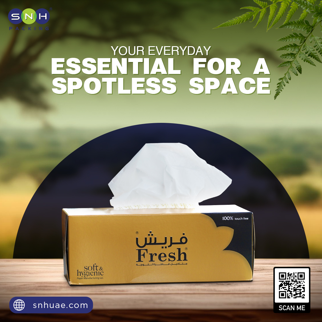 snhpacking's tweet image. SNH tissues redefine the meaning of everyday hygiene by ensuring your space is consistently spotless.

Visit: snhuae.com
Call: 056 990 8506

#SNHPacking #Packaging #Sustainable #EcoFriendly #Disposable #PackagingSolutions #Biodegradable #Containers #CreativeReuse