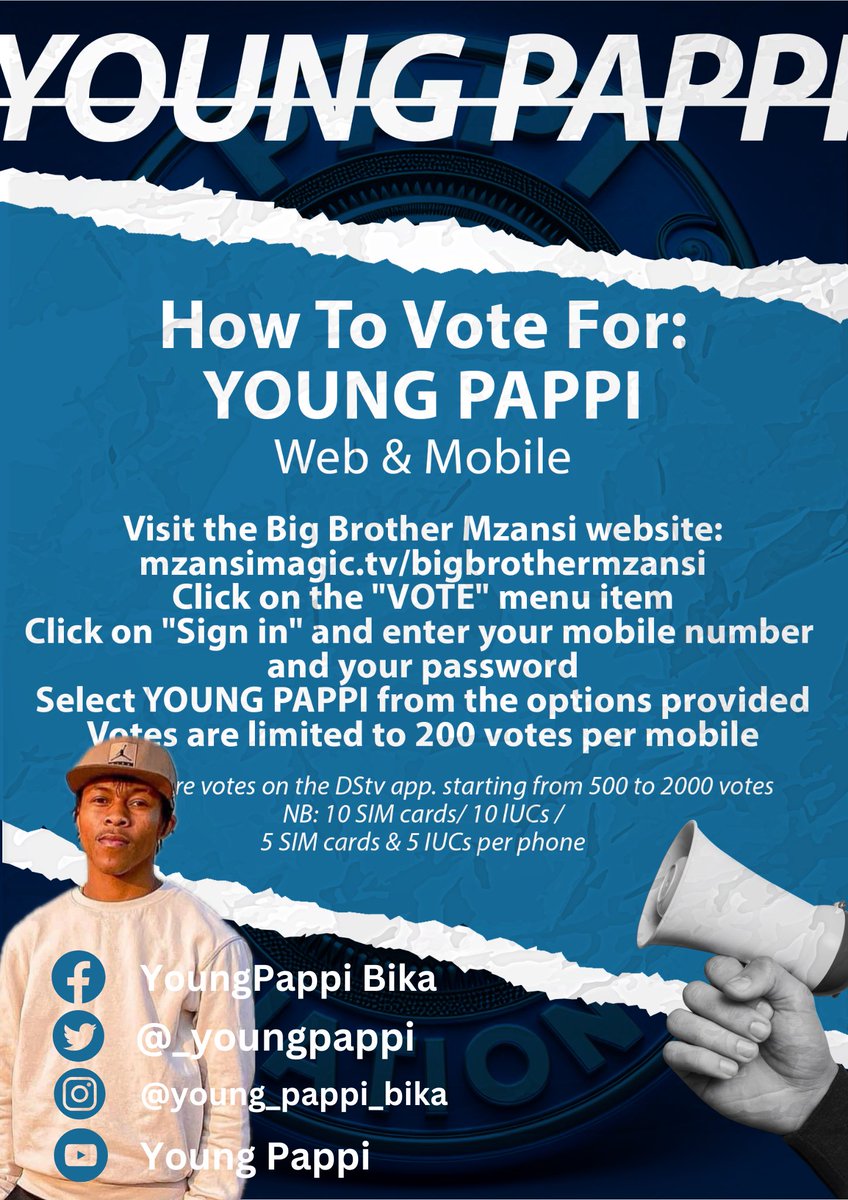 Hope you guys are voting Don't want see Young Pappi in any bottom come Sunday 🥺🥺😭😭! Vote For Young Pappi Vote Young Pappi #BBMzansi
