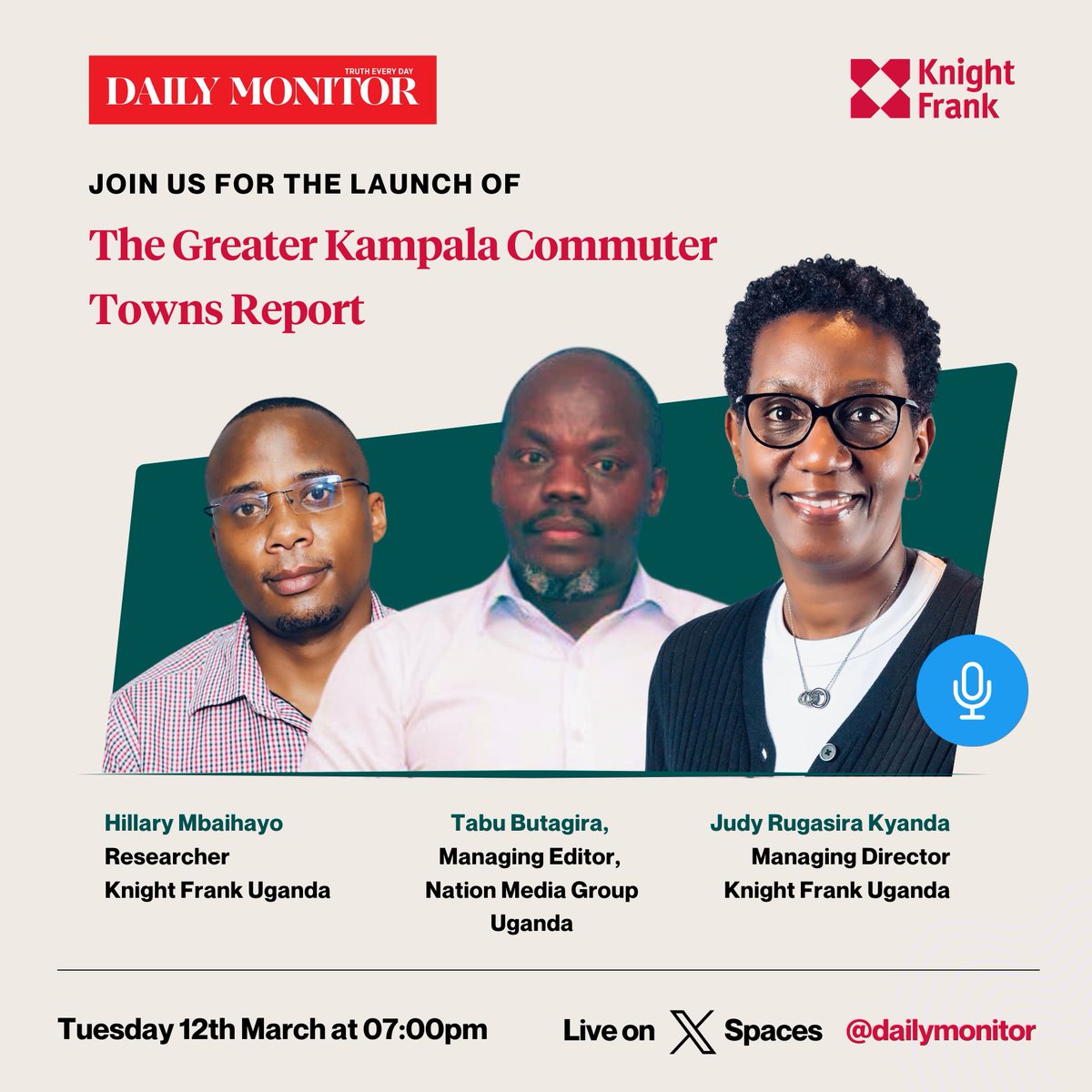 Knight Frank Uganda (@knightfrankug) on Twitter photo Commuter towns on the outskirts of Kampala city are gaining traction, as more people opt for quieter, calmer, and more suburban living.
Join us on our X conversation with <a href="/DailyMonitor/">Daily Monitor</a> as we unveil the latest Greater Kampala Commuter Towns Report.
Via: bit.ly/3wXJARN Commuter towns on the outskirts of Kampala city are gaining traction, as more people opt for quieter, calmer, and more suburban living.
Join us on our X conversation with <a href="/DailyMonitor/">Daily Monitor</a> as we unveil the latest Greater Kampala Commuter Towns Report.
Via: bit.ly/3wXJARN