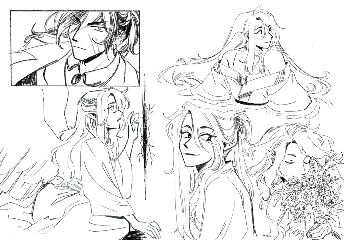 sketchbook! ive been playing around with leigh with a low pony and it got me bad 