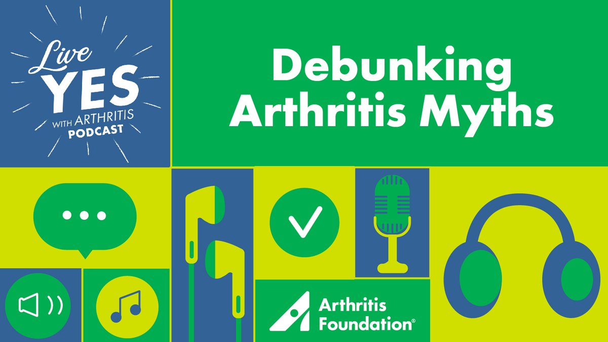 We've all heard the common myths about #arthritis: 'Arthritis is inevitable; cracking your knuckles gives you arthritis; you're too young to have arthritis;' etc. Tune in as we debunk these myths and others. bit.ly/3TtKKxp