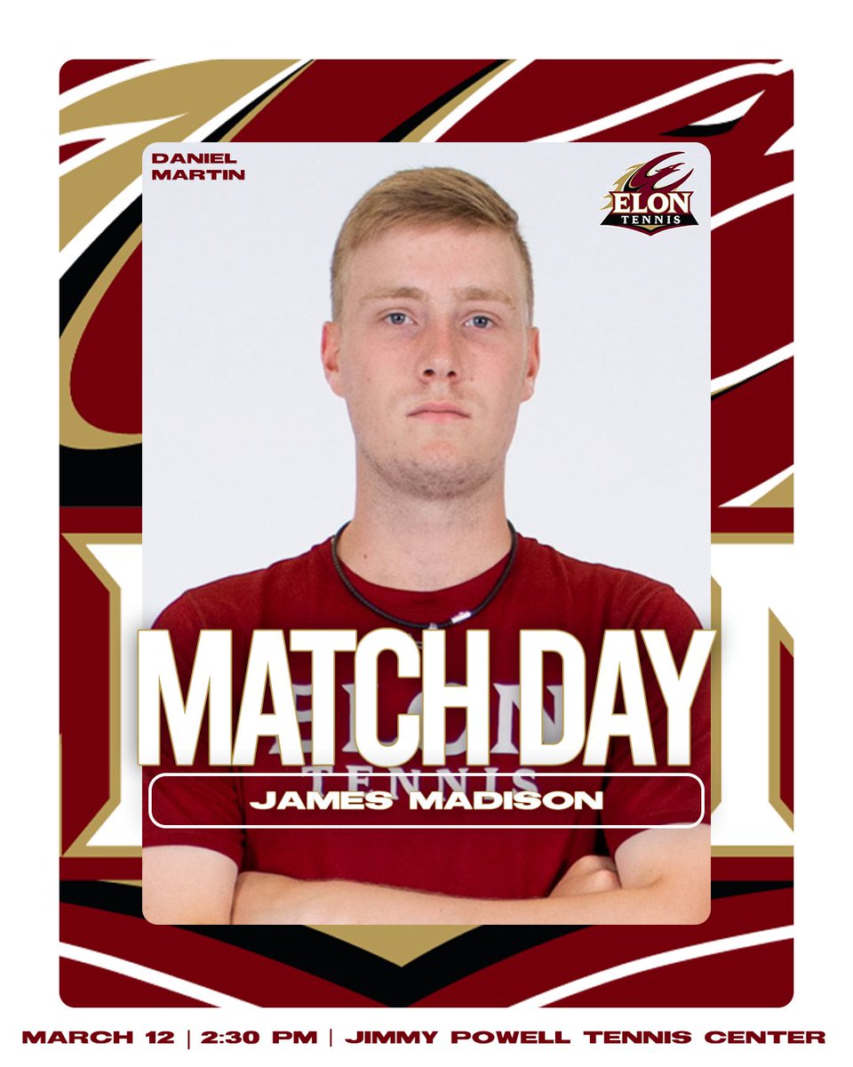 ElonMTennis's tweet image. Five-match homestead commences today! 🔥

🆚 James Madison
⏰ 2:30 p.m.
📍 Jimmy Powell Tennis Center
📊 bit.ly/3TyDBf2

#PhoenixRising #EUWT