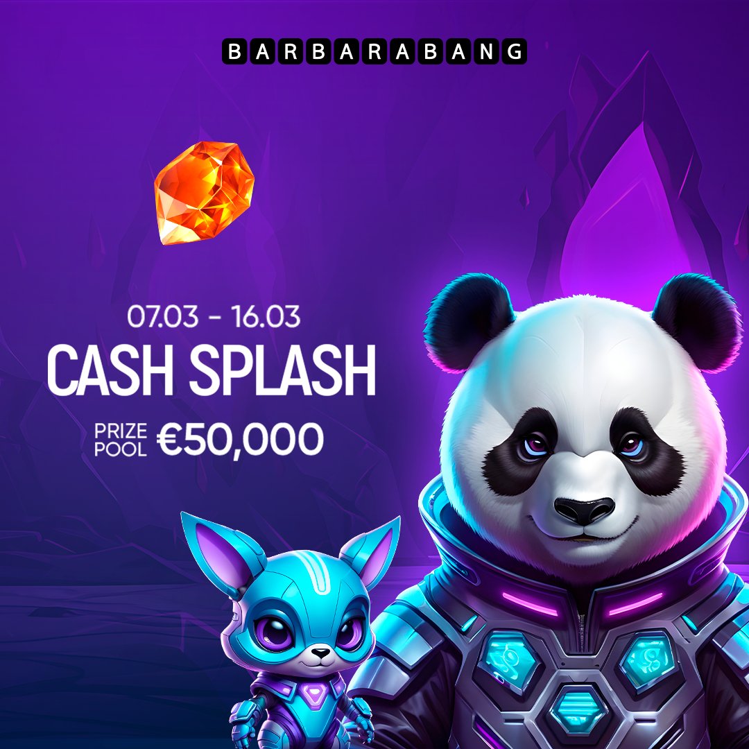 🎽 Barbara Bang | Cash Splash

🍀 Don't miss your chance for good luck!
📅 March 7 – March 16 at 23:45 GMT
💰 Prize pool: 50,000 EUR

#barbarabang #casino