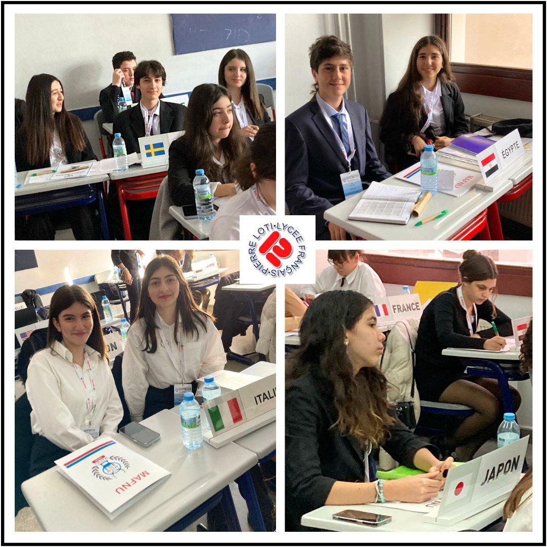 LotiLycee's tweet photo. Participation du groupe #MUNCO à la belle conférence @tfl_mafnu. Remerciements chaleureux aux écoles Tevfik Fikret d'Ankara pour leur invitation, leur accueil généreux et leur organisation efficace. Félicitations à nos 15 élèves pour leur réussite et aux 5 récompensés. 
@aefeinfo https://t.co/ZM8w6x7rAN