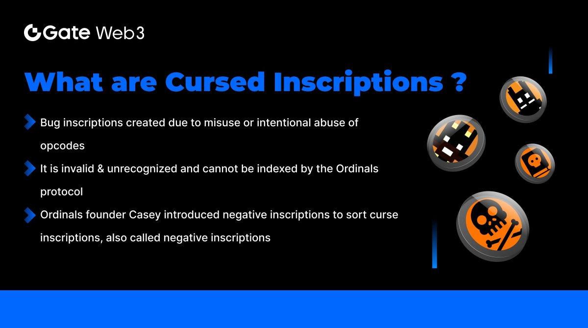 GateDEX's tweet photo. ๐#GateWeb3 FAQ Card๐ง
โก๏ธWhat is Cursed Inscriptions โ๏ธ
๐1 user wins $5 Points
1๏ธโฃFollow @GateDefi
2๏ธโฃLikeใRT & Tag 3 friends
3๏ธโฃShare your views on #CursedInscriptions
Enter Web3๐๏ธ: https://t.co/kaEf8OhzAx
#GateWeb3FAQ https://t.co/9ff3ocaIYQ