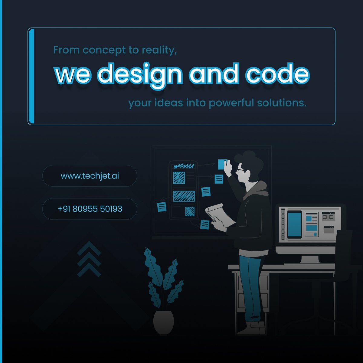 From sleek designs to seamless user experiences, we're here to bring your online presence to life. Let's connect and explore how we can amplify your digital footprint together!  

 #WebDevelopment #DigitalTransformation #techjet"