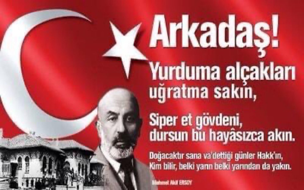 Başta Gazi Mustafa Kemal Atatürk olmak üzere tüm kahramanlarımıza istiklal Marşı yazarı
#MehmetAkifErsoy'a saygıyla
#12MartistiklâlMarşınınKabulu