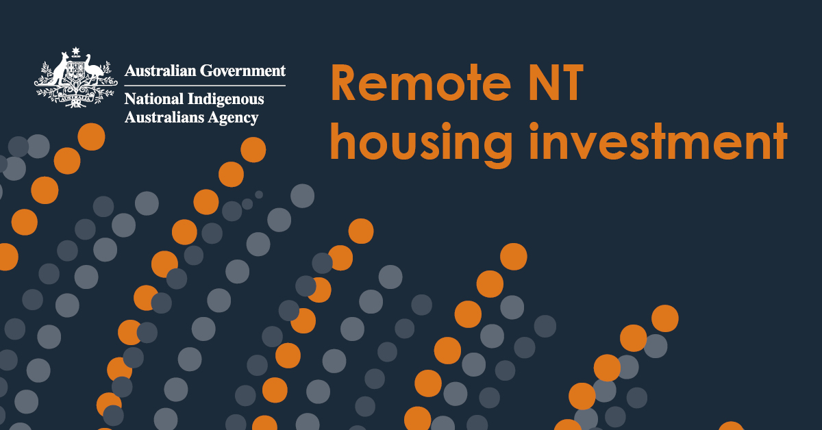 The Australian and NT Governments have announced a $4b joint investment to improve housing in remote NT communities and homelands, providing up to 2,700 houses including repairs and maintenance to reduce overcrowding. Read more: niaa.gov.au/indigenous-aff…