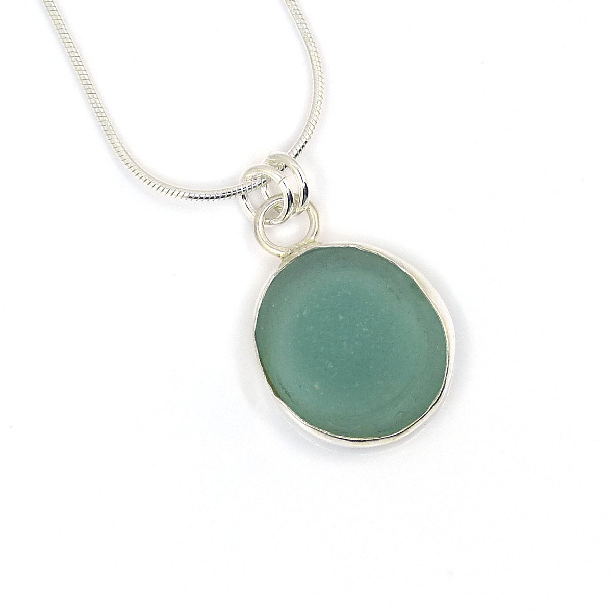 Sea Glass Pendant,  Aqua Bottle Bottom, Sterling Silver, Bezel Set Necklace, Sea Glass Bezel, Open Bezel Necklace, Bottle Bottom TORI tuppu.net/ea2ba581 #elevenseshour #UKGiftAM #Etsy #shopindie #MHHSBD #EarlyBiz #womaninbizhour #UKGiftHour