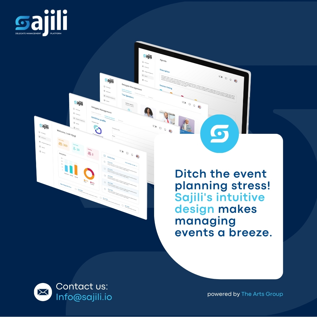 Ditch the event planning stress! Sajili.io's design makes managing events a breeze.

Explore our user-friendly platform today sajili.io

Book a free demo: info@sajili.io
Call us: +254 706 287 510

#ConferenceSolutions #DelegateManagement #Sajili