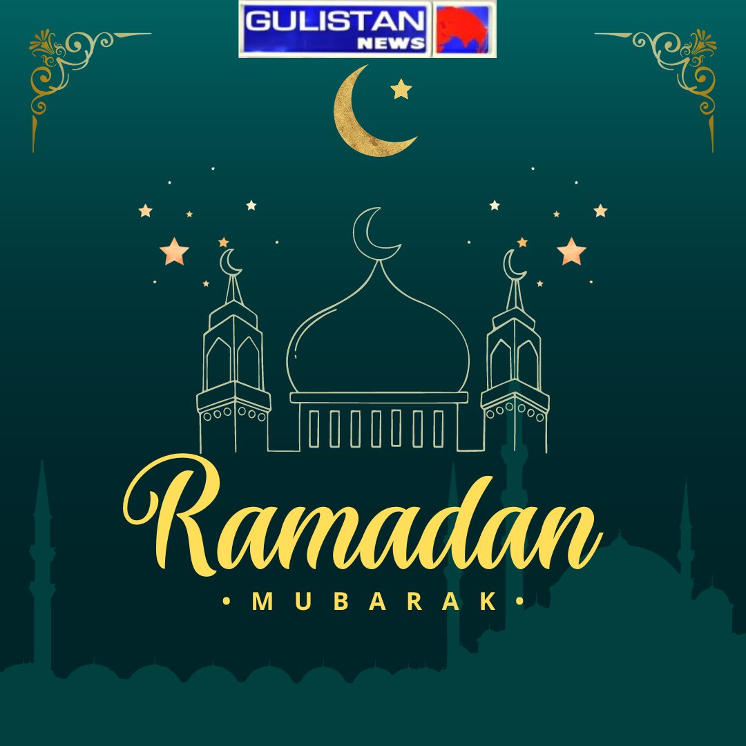 GulistanNewsTV's tweet photo. A very Happy Ramadan to you! May this holy month bring happiness, peace, and prosperity in your life. Happy Ramadan 2024 https://t.co/YPzuJYvW4g