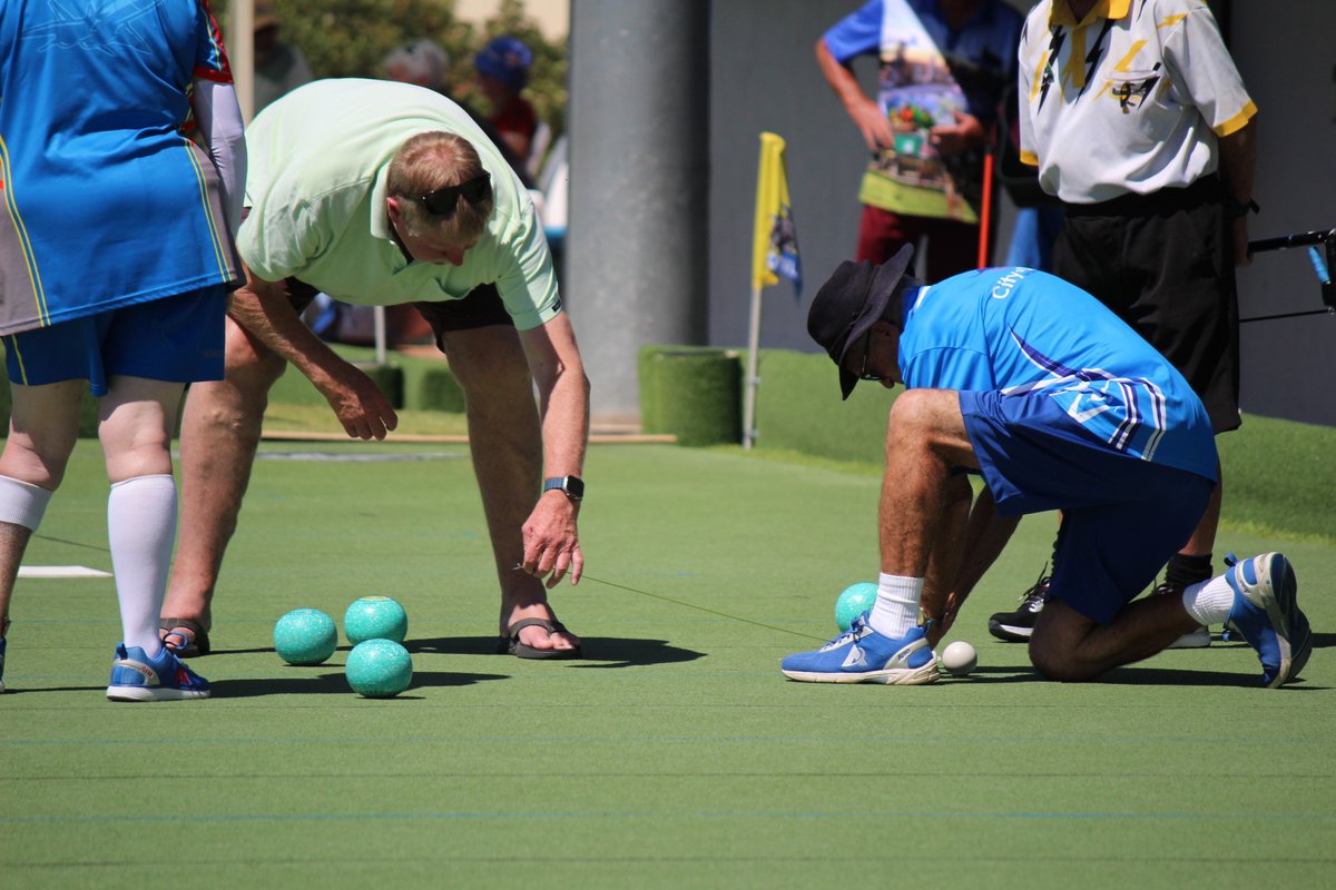 Day 1 kicked off with a bang! It was a hot one out there 🌞🥵 Check out some of the best photos from the opening day of the Bowls NSW State Championships 📸 Full results from today's matches can be found here ➡ bit.ly/StateChampsRes… #BowlsNSWStateChamps