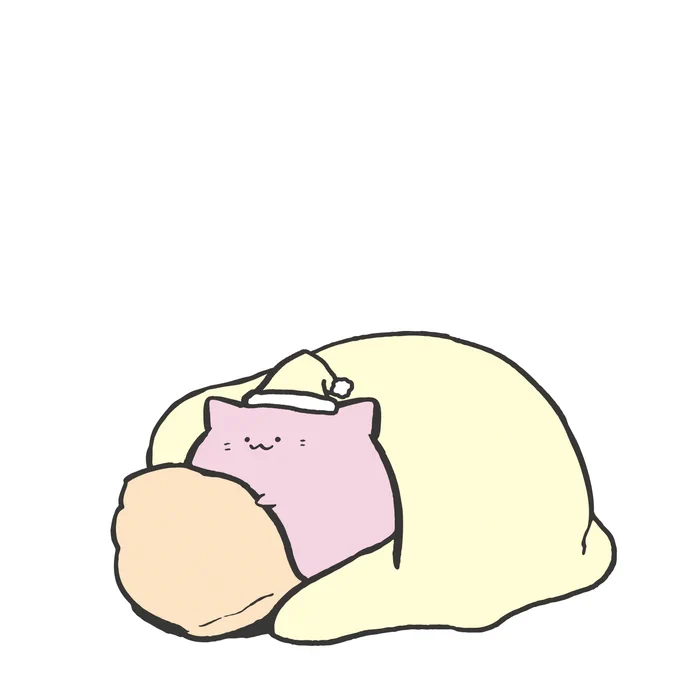たくさん食べて、たくさん寝た。素晴らしい一日だった#ねこもどき #庭猫もる 