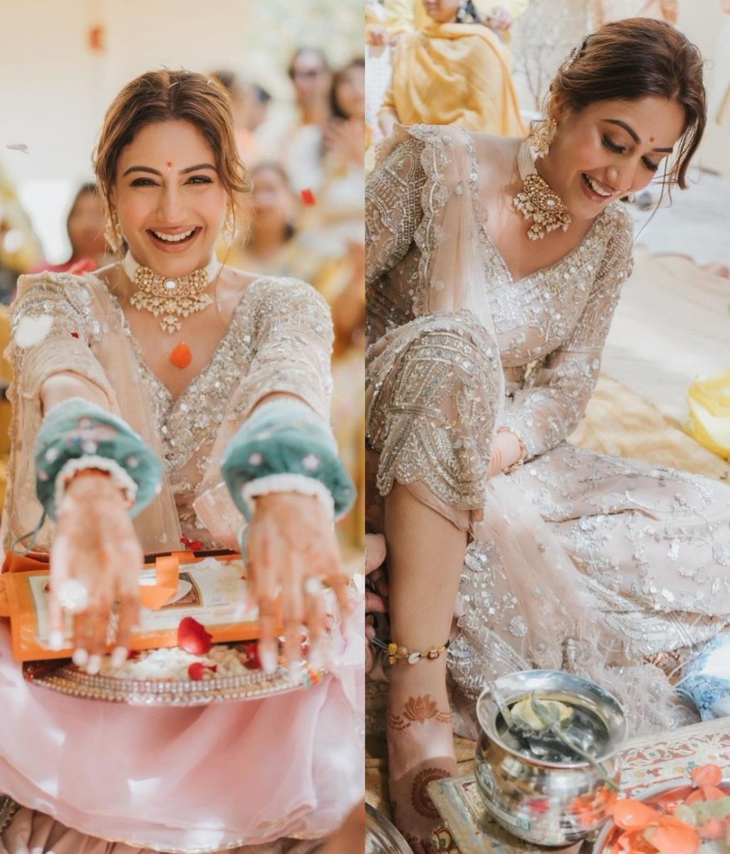 The gorgeous #SurbhiChandna shares pictures from her Chooda Ceremony. ❤️