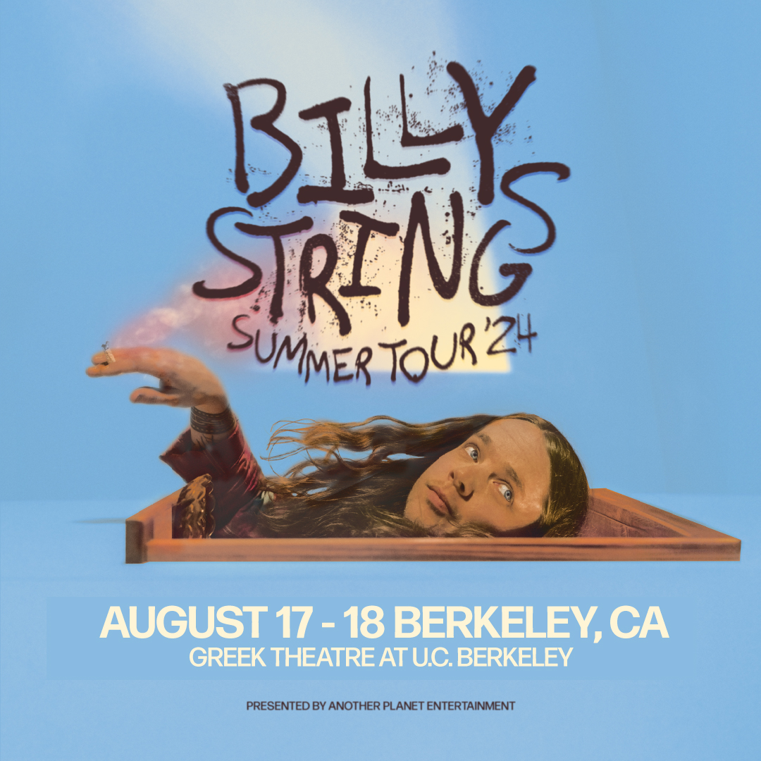 Just Announced 🪟 GRAMMY Award winner @BillyStrings is heading to Berkeley for TWO NIGHTS on 8/17 and 8/18 🚬 🎟: Tickets on sale Friday, 3/15 at 10am! ℹ️: bit.ly/3ISLsON