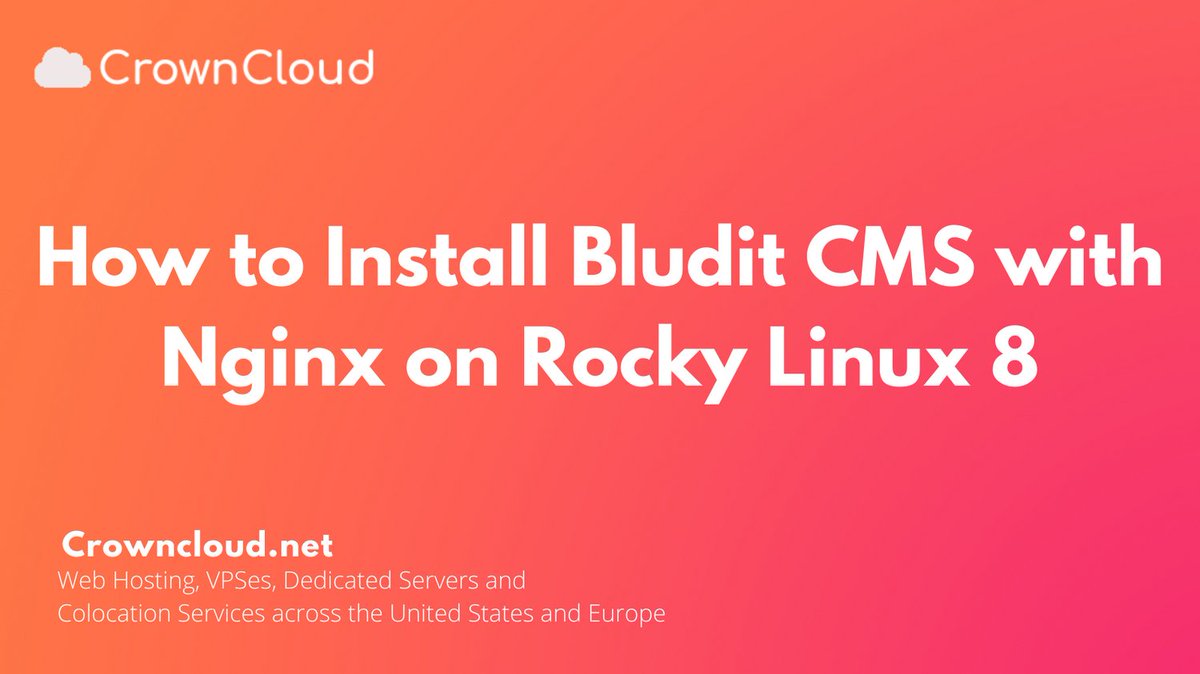 Blast Off Your Blogging with #Bludit CMS on #Rocky Linux 8: An Nginx Installation Guide

Checkout our #knowledgebase
wiki.crowncloud.net/?How_to_Instal…