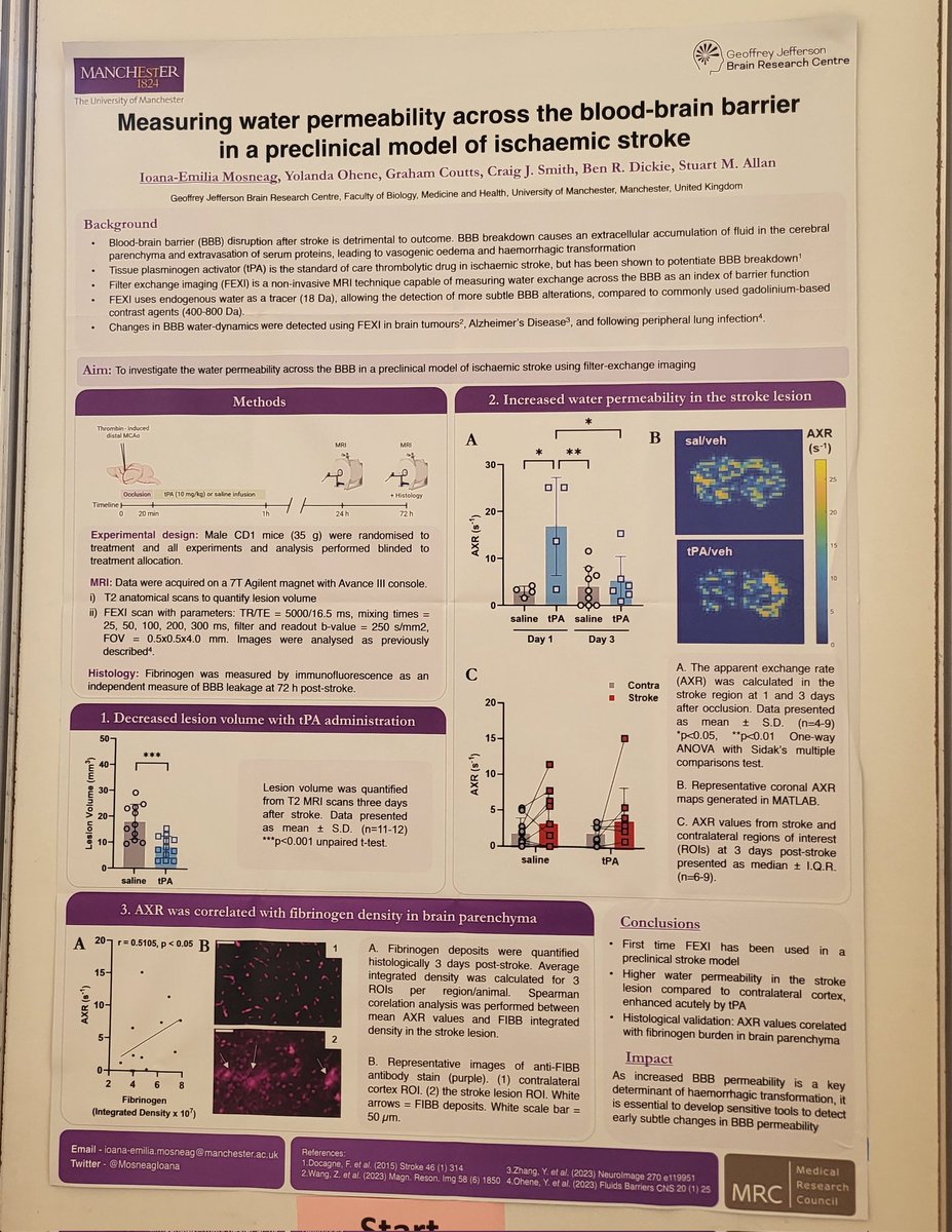 Excited to be back at #EMIM24 @ESMI_society If you're about, come see my poster (Neuro-045) on Wednesday at 19:45 !!