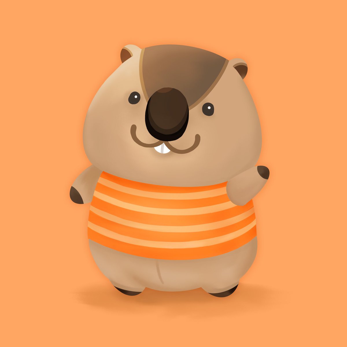 いつもと違うマーモットのイラストです！
#marmot #マーモット #動物イラスト #動物好きとつながりたい