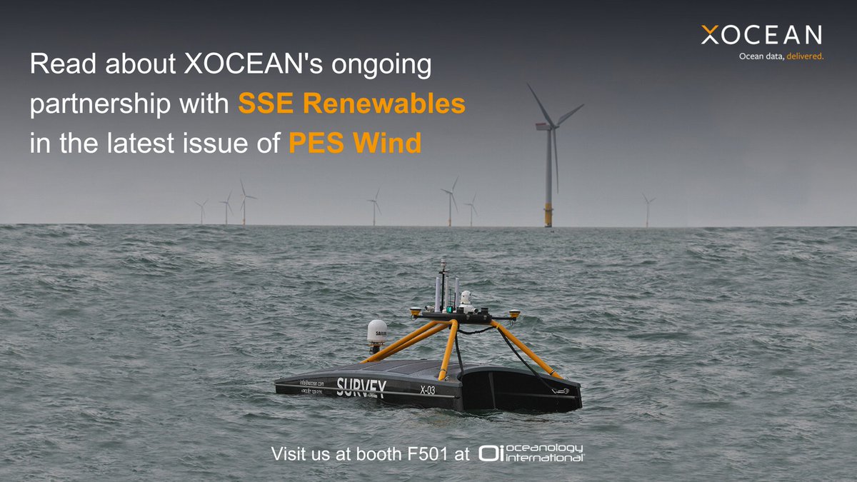 In 2020, SSE Renewables teamed up with XOCEAN in a multi-year partnership to provide cutting-edge Operations and Maintenance (O&M) survey support. Learn more about this project via the link below or meet the team at Oceanology booth F501 to find out more: linkedin.com/feed/update/ur…