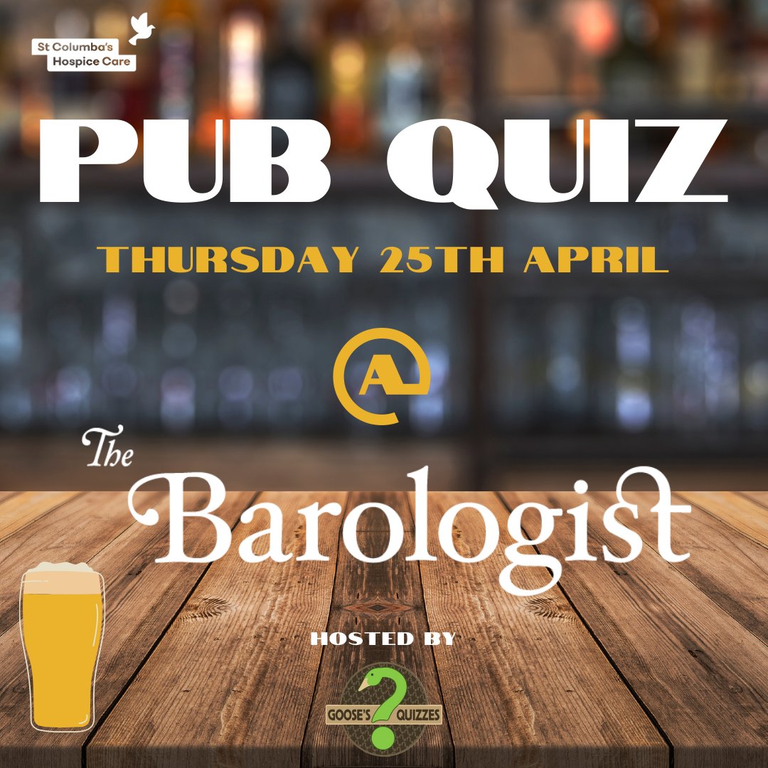 Do you like pubs? Do you like quizzes? Do you like getting a free drink with your ticket and 10% off your food bills? If you answered yes to one or more of the above questions, chances are you’ll love our Pub Quiz, happening on 25th April at bit.ly/48WTpNv