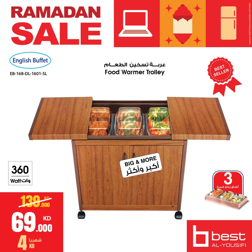 BestAlYousifi's tweet image. قدم أطباقك بأناقة: عربة تسخين الطعام من ماركة انجلش بوفيه متوفرة الآن نقدًا أو بالتقسيط.🍴⁠
العروض متاحة من خلال المعارض والاونلاين.⁠

⁠
Order Now: best.com.kw/p/EB-168-DL-16…⁠
#Bestalyousifi #EnglishBuffet #FoodWarmer⁠
⁠