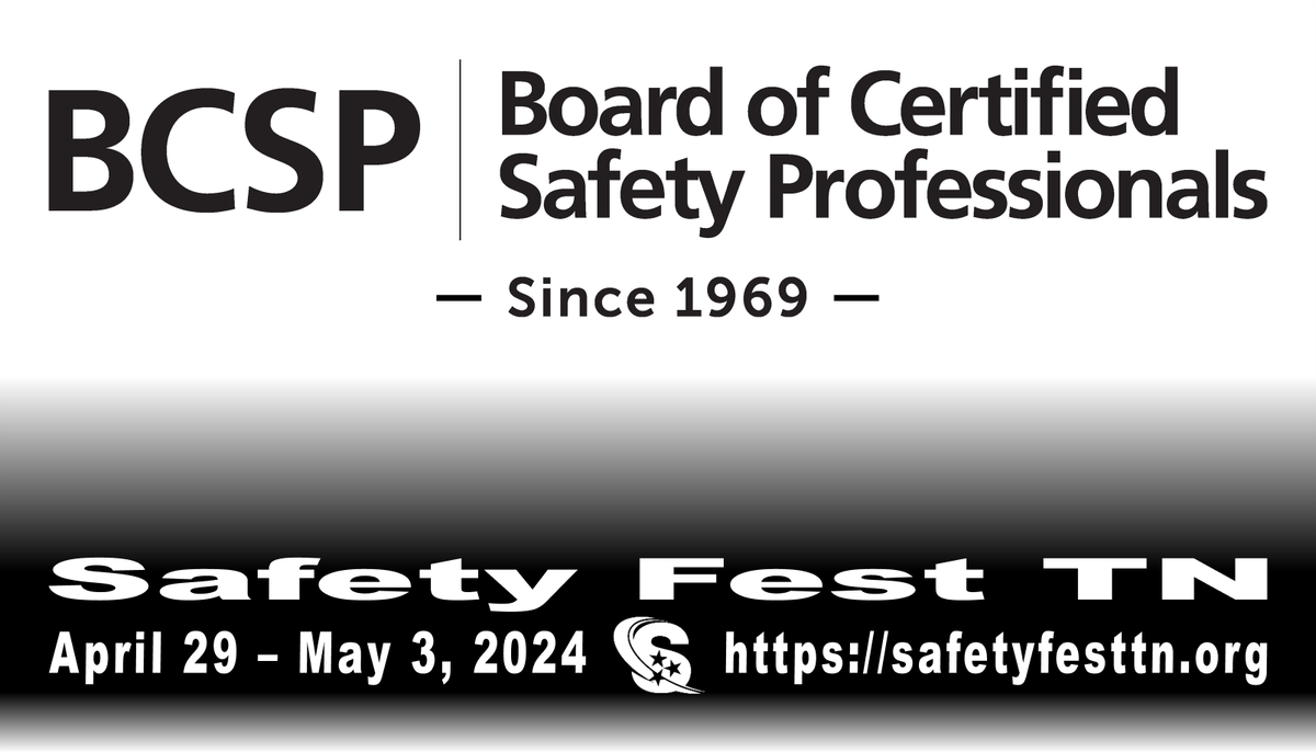 @SafetyFestTNwelcomes Champion Sponsor, <a href="/BCSP/">BCSP</a>! The event provides a week of free #environmental, #safety, &amp; #health #training in Oak Ridge and Knoxville, TN. Save the Dates | April 29 - May 3, 2024.