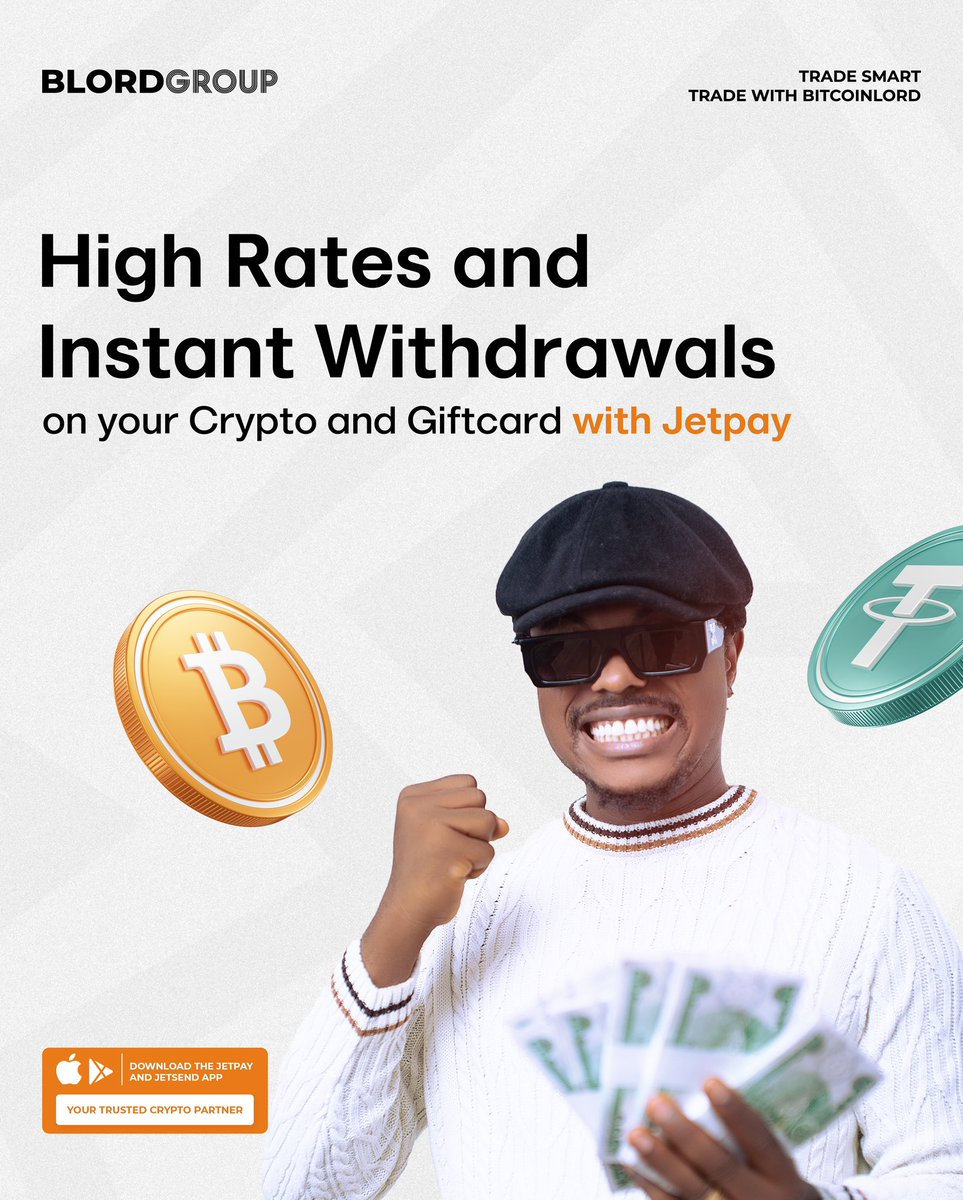 bitshopapp_co's tweet photo. No stories when you trade with Jetpay.
Trade with Jetpay today and get instant withdrawals.
#jetpay #rates #crypto https://t.co/28cHNuZidO