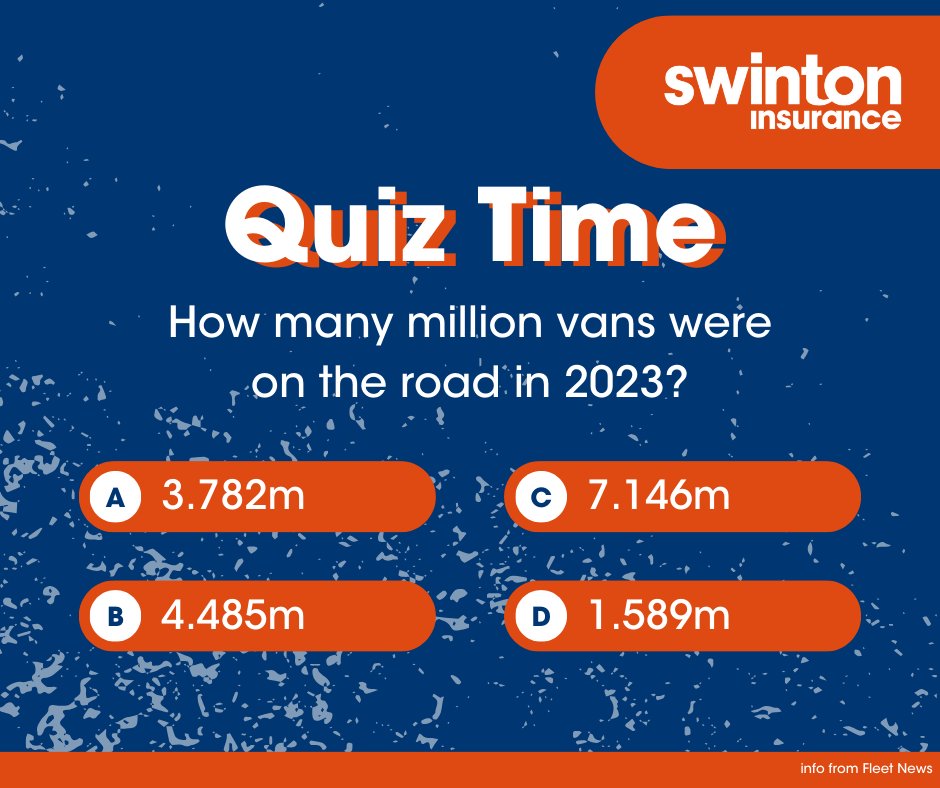Are you a van-atic? Think you know how many vans were on the road in 2023? Drop your guess in the comments below 👇