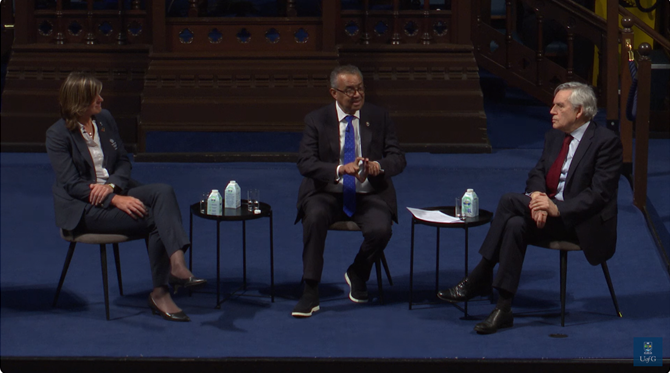 Last week we welcomed @DrTedros Director-General @WHO to @UofGlasgow to receive an honorary degree. Dr Tedros joined former Prime Minister @GordonBrown & Chancellor Dame Katherine Grainger to discuss future global health & plans for the #PandemicAccord 📺youtu.be/73SVvGrbfQQ