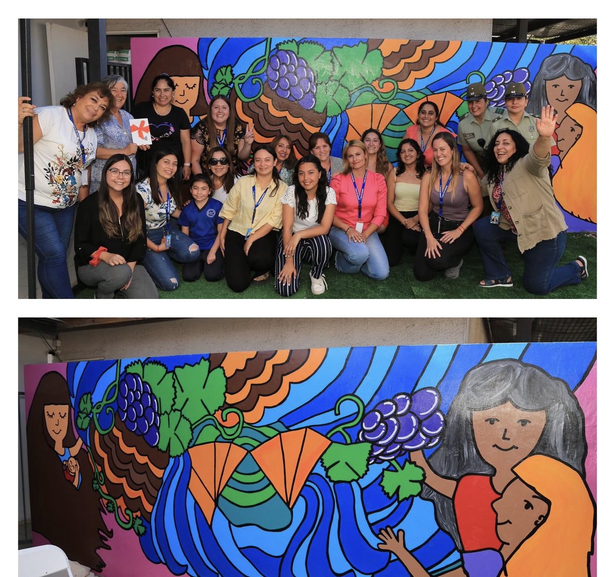 @CaraMicc de la Tenencia Isla de Maipo y Retén Islita participa en inauguración de mural del Centro de la Mujer con la finalidad de dar un mejor ambiente acogedor a las vecinas De nuestra comuna. #LaPrevencionEsNuestraEsencia @MuniIsladeMaipo