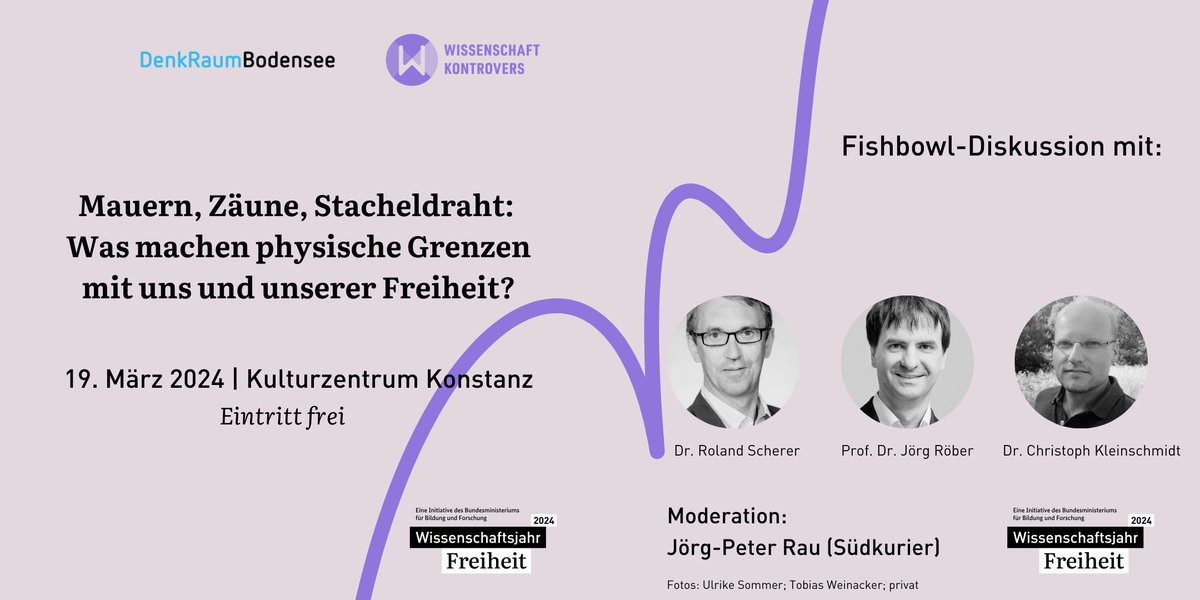 Wie leben Menschen in Grenzregionen, etwa am Bodensee, zusammen? Und wie haben sie die Grenzschließung in der Pandemie erlebt? Über diese & weitere Fragen diskutieren wir am 19.3. mit #WissenschaftKontrovers im Kulturzentrum Konstanz. Eintritt frei. Infos: wissenschaft-im-dialog.de/projekte/wisse…