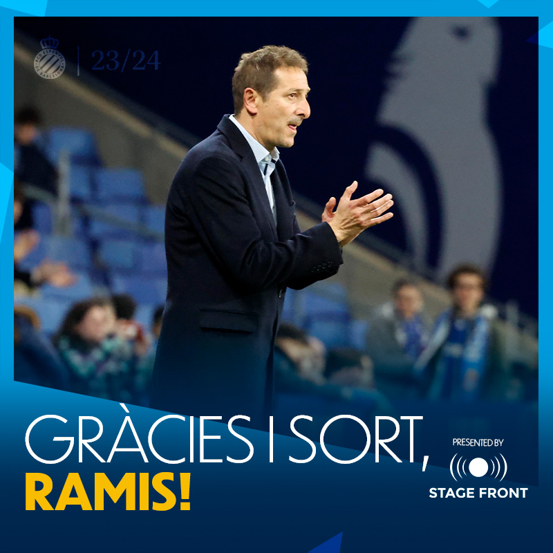 RCDEspanyol's tweet photo. ✍️ OFICIAL | Luis Miguel Ramis deixa de ser entrenador de l'#RCDE. Gràcies i sort!