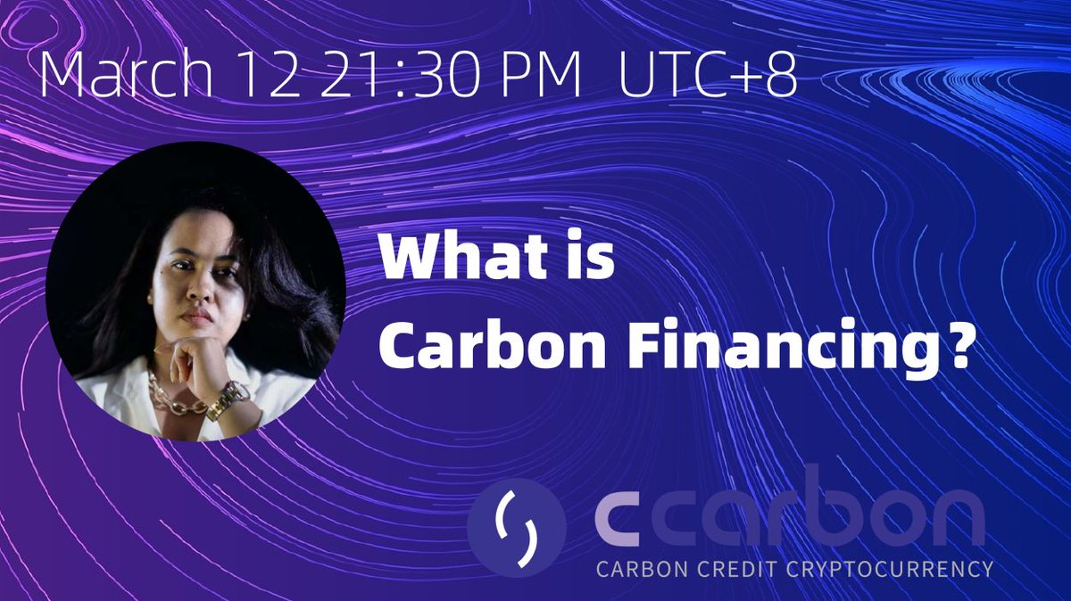 ccarbonWorld's tweet photo. Tonight we will bring you the latest news from the carbon neutral industry. Stay tuned and don't miss it!
#Crypto #CCarbon #CarbonCredits #carbontax #Carbon #RWA #ReFi #CCT #CC #CCarbonToken https://t.co/TdKjez19dV
