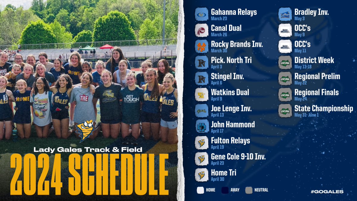 The Lady Gales are coming to an area near you starting in 11 days! Let's GO!!! #GetTough #Gales #Storm