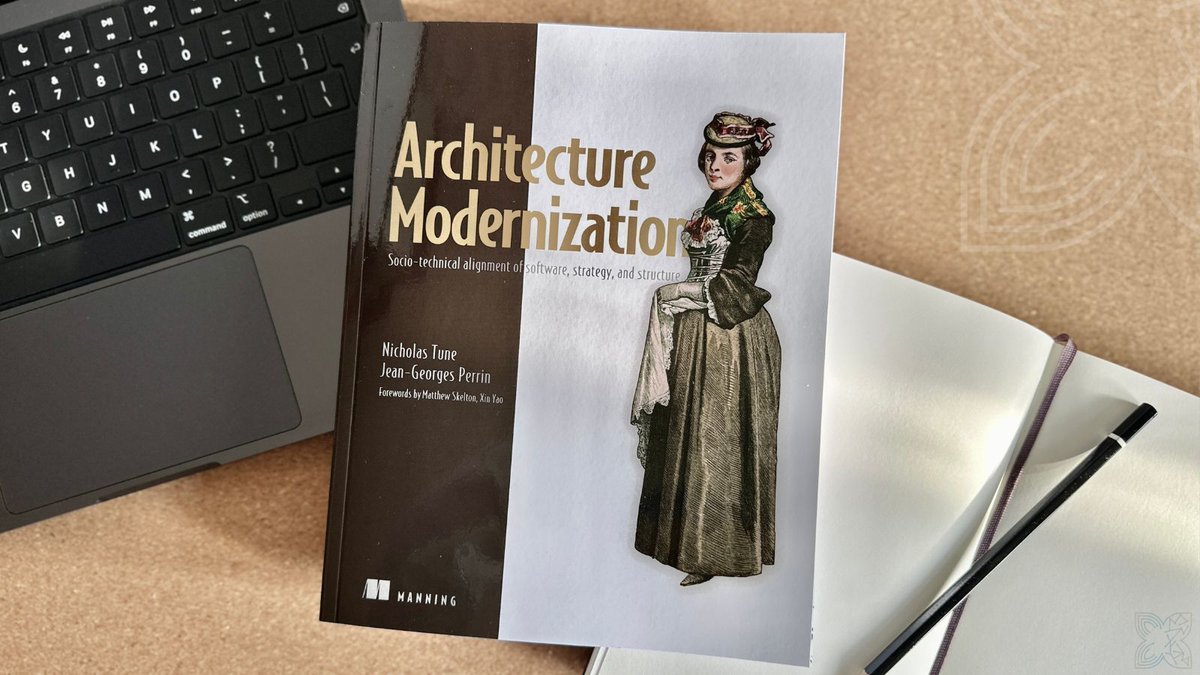joaoasrosa's tweet photo. I highly recommend this book from Nick and Jean-Georges. It is hard to find a book that pays attention to different aspects of modernizing systems from other generations and includes plenty of practitioners' field stories! π
#ArchitectureModernization @ManningBooks https://t.co/9zMGtQh89K