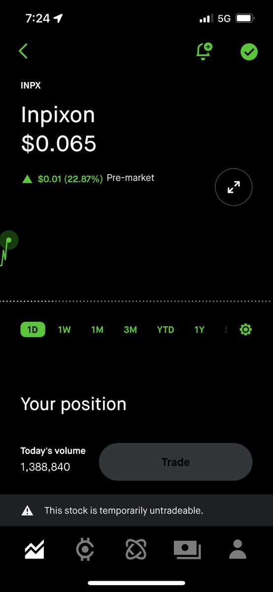 AlBane46's tweet photo. Don’t fuk me ⁦@RobinhoodApp⁩ if it launches I deserve to be able to trade #inpx #inpixon https://t.co/ziQB2LFiFj