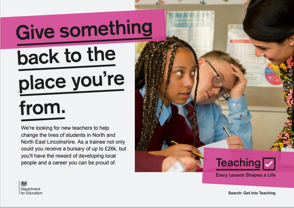 #TrainToTeach and give something back to your community Find out more here: tinyurl.com/2zzuj2hh #GetIntoTeaching #ChangeALife