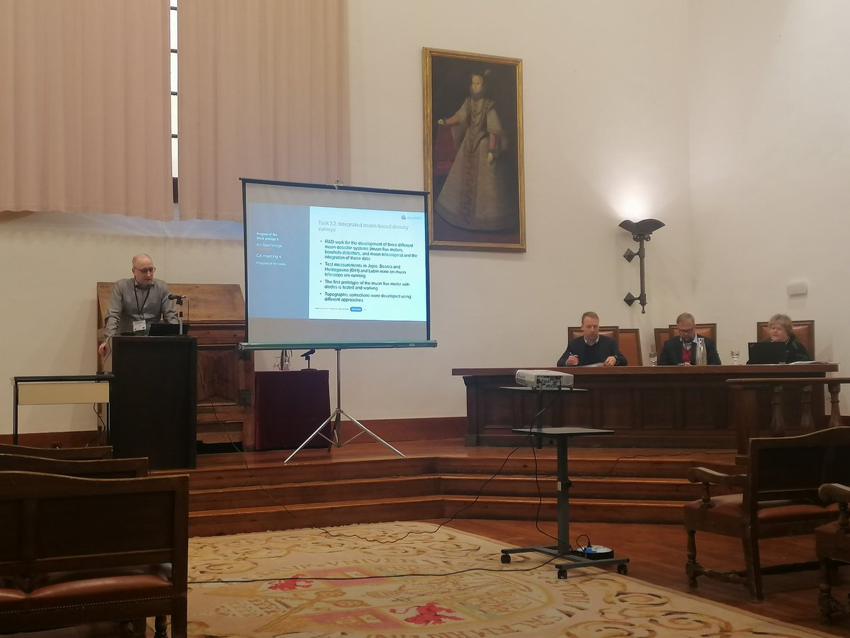 After a short but well-deserved coffee and cake break ☕, we are back in the Aula for our #GA meeting, with Ari Saartenoja of @Radai42214747 who provided an update of the third work package & the innovative (non-invasive) technologies we use in #AGEMERA. 🔍