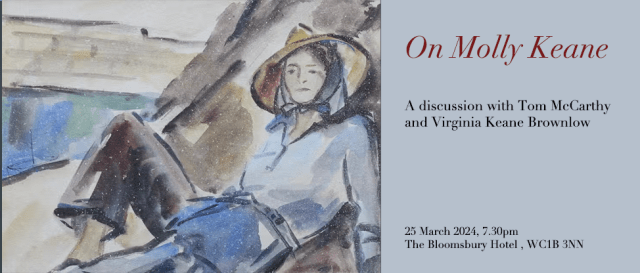 A reflection on the life and writing of Molly Keane This @IrishLitSoc event brings together the poets Thomas McCarthy and Virginia Keane Brownlow in conversation with Dorothy Allen. 7.30pm 25 March, The Bloomsbury Hotel All welcome! Tickets 👇 irishinbritain.org/whats-on/on-mo…