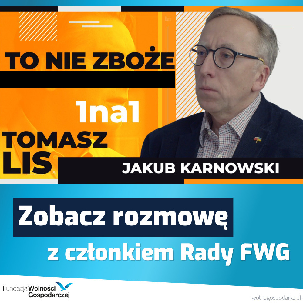 🌾 💬 – Ukraina nie może przegrać tej wojny, bo Polska będzie zagrożona, pod każdym względem. Musimy zrobić wszystko, żeby Ukraina tej wojny nie przegrała – @KarnowskiJakub, Członek Rady FWG, był gościem @lis_tomasz w programie #1na1 ➡️ wolnagospodarka.pl/zboze-rosja-ro…