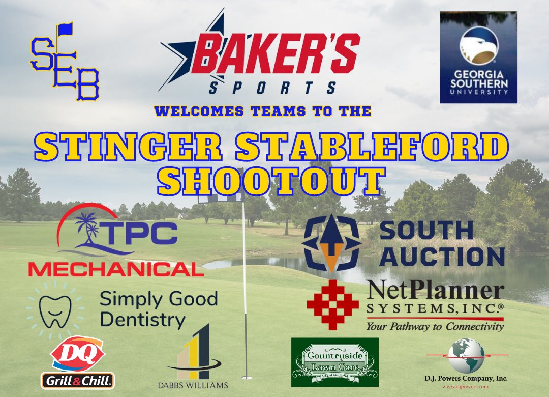 SEBHSgolf's tweet photo. Big week of golf in Bulloch/Statesboro this week. Top college teams in town for @SchenkelInvite at Forest Heights and Top High Schools for the Stinger Stableford Saturday@GSGolfCourse both are Free @thejoshaubrey @TheBigGuyWJCL @OfficialGHSA https://t.co/xoVOmnF2Ey