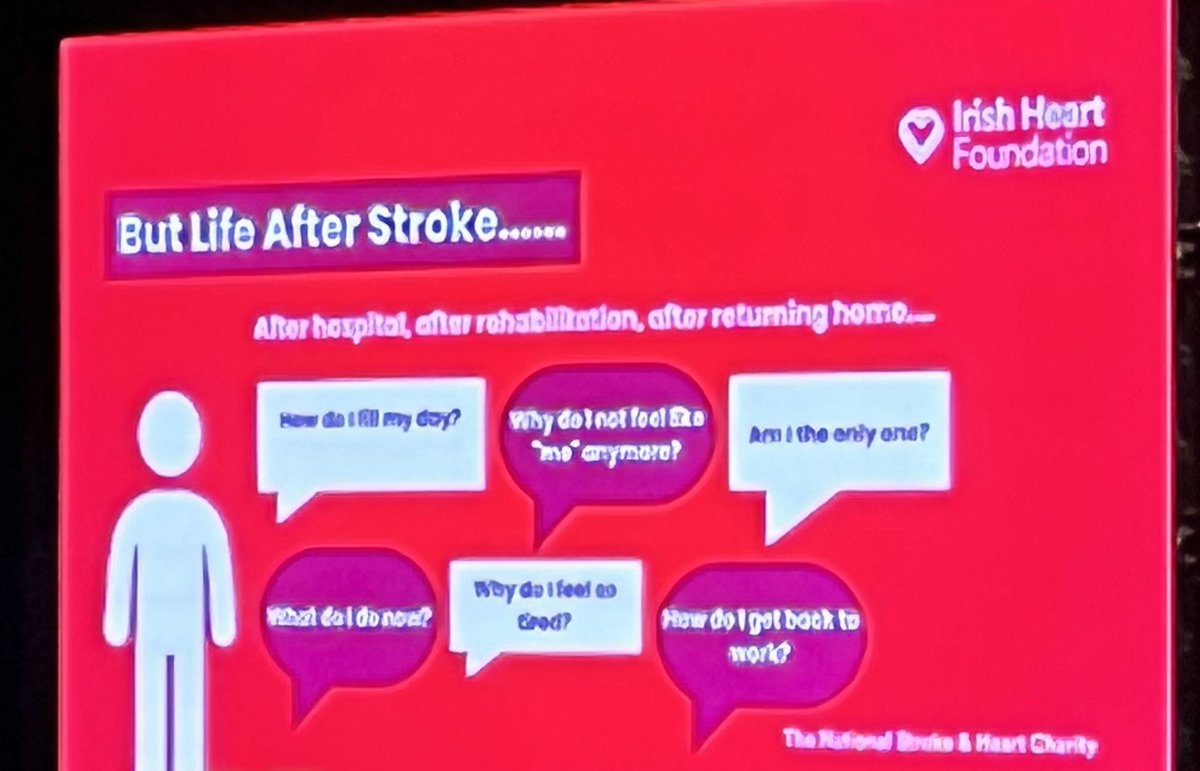 Helen Gaynor @Irishheart_ie shares an overview of the Stroke Connect Service and the comments the service consistently hears. #lifeafterstroke The right information, in the right format at the right time can make a huge difference @StrokeEurope